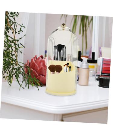 PRETYZOOM Makeup Brush Cosmetic Brush Holders Eyeliners Makeup Holder Brush Case To Rotate Dressing Table - Buy Online on GoSupps.com