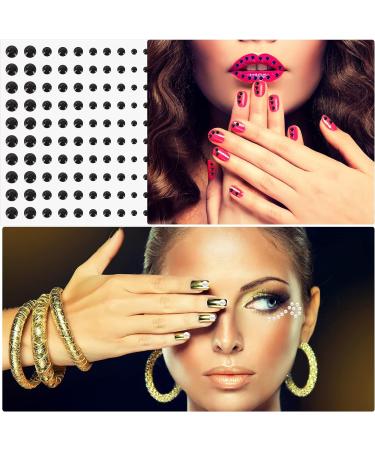 100pcs Face Jewels Stick-on Gems - 4 Sizes & Creative Shapes - Rhinestones for Face, Body, Nails - Buy Online on GoSupps.com