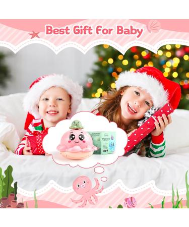 Octopus Light Up Bath Toy for Kids 3+ Years | Automatic Induction Spray | 4 Water Patterns | Pink | Bathtime Gift - Buy Online on GoSupps.com