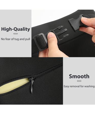 ZATOOTO Adjustable Car Neck Pillow | Memory Foam Headrest for All Heights - Black - Buy Online on GoSupps.com