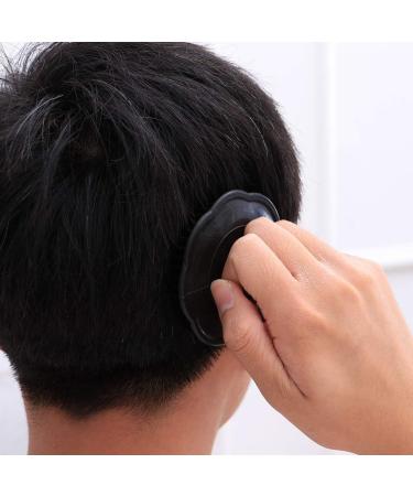 4-Piece Black Scalp Massage Brush Set - Manual Hair Care Device for Head & Scalp Relaxation - Buy Online on GoSupps.com