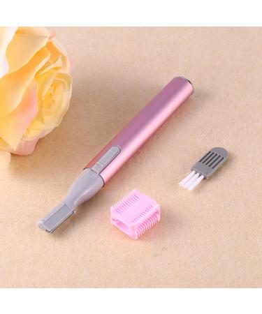 Electric Eyebrow Trimmer - Painless Portable Razor Shaver Kit for Women & Men | Pink Face & Body Hair Removal - Buy Online on GoSupps.com