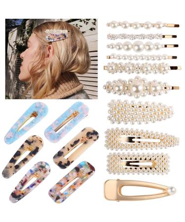 Pearl Hair Clips - Korean Style Macaron Acrylic Resin Hairpins for Women | Fashionable Hair Accessories - Buy Online on GoSupps.com