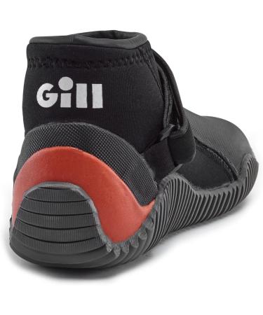 Gill Junior Aquatech 3mm Neoprene Water Shoes for Watersports - Black/Orange - Size 35/36 (US Men's 4) - Buy Online on GoSupps.com