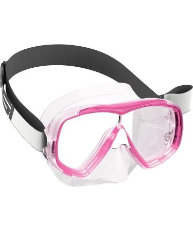 Cressi Kids Snorkeling Mask and Semi-Dry Snorkel Kit - Soft Silicone, Estrella & Top, Made in Italy, Pink - Buy Online on GoSupps.com