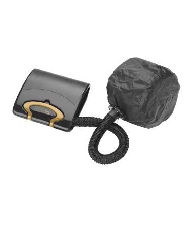 INFINITIPRO BY CONAIR GOLD Bonnet Hair Dryer, Soft Portable Bonnet Style Hair Dryer Black