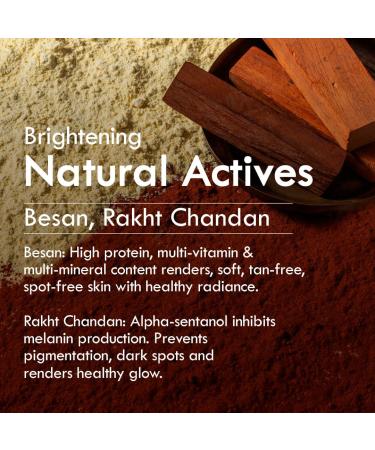 Nat Habit Ubtan Face Wash Fresh Daily Tikta For Men & Women Skin Brightening With Activated Wild Turmeric Suitable For All Skin Types Chemical & Sulphate Free 100g - Buy Online on GoSupps.com