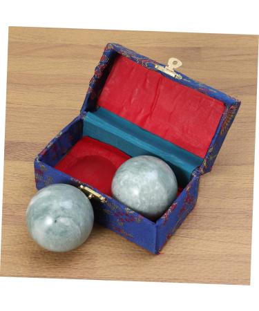 Buy 2 STK Marble Baoding Balls - Chinese Stone Massage Balls for Stress Relief | Heartstones Natural Massage Balls - Buy Online on GoSupps.com