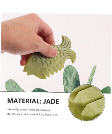 Shop Tovinanna 2-Piece Jade Comb Set | Face & Scalp Massage Tools for Skin Care & Relaxation - Buy Online on GoSupps.com