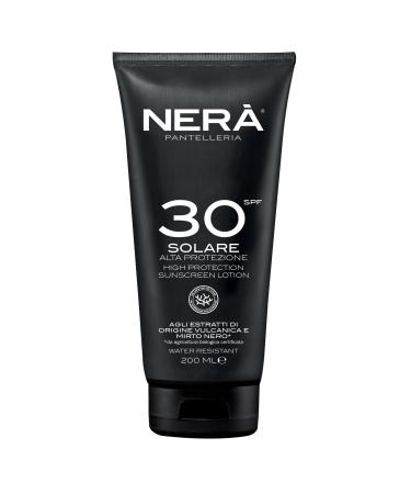 NERA Pantelleria High Protection SPF 30 Sunscreen: Water-Resistant Vitamin Enriched with UVA & UVB Filters. Age-Defying Body Sunscreen Lotion 200ml for Men and Women