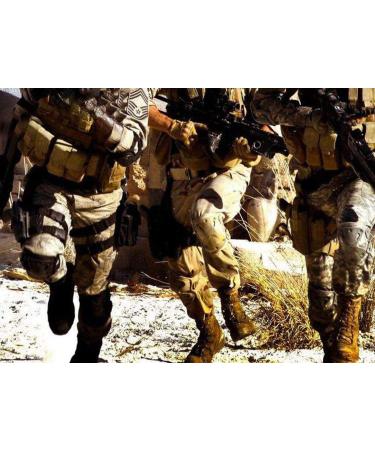 CP Camo Military Tactical Knee & Elbow Pads for Outdoor Sports - Combat, Airsoft, Paintball, Hunting | Skate Protective Gear - Buy Online on GoSupps.com