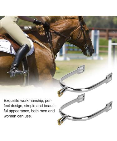 01 02 015 Horse Spur Zinc Alloy Boot Spurs Simple Riding with Rotatable Copper Rowel for Entertainment for Equestrian Competition for Horse Training - Buy Online on GoSupps.com