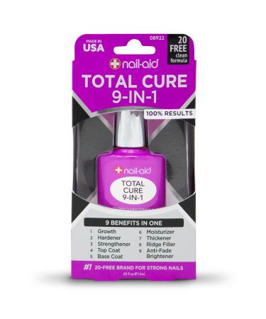 Nail-Aid Total Cure 9 in 1 Treatment, Clear, 0.51 Fl Oz