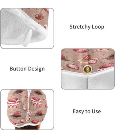 Buy Sweets Dry Hair Cap - 2 Piece Quick Drying Towel Set with Button Headband | Super Absorbent & Comfortable for Every Hair Type - International Shipping Available - Buy Online on GoSupps.com