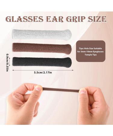Ouligay Anti-Slip Knitted Cotton Glasses Ear Pads - 3 Pairs of Soft Elastic Pillows for Sunglasses & Reading Glasses - International Shipping Available - Buy Online on GoSupps.com