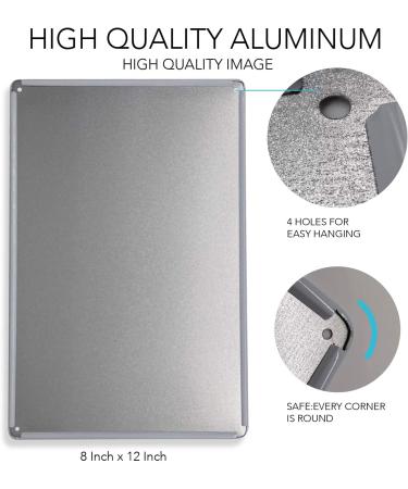 Cat Bathroom Quote Metal Tin Sign - Vintage Please Clean Up After Yourself - Funny Wall Decor for Toilet, Bathroom, WC - 8x12 Inch - Great Gift for Women, Men, Friends - Buy Online on GoSupps.com