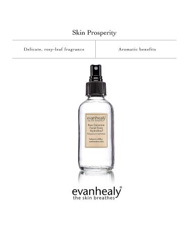 Evanhealy Rose Geranium Facial Tonic with HydroSoul - 100% Pure Organic Hydrosol for All Skin Types - Buy Online on GoSupps.com