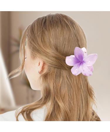 Flower Hair Clips | Floral Hair Clips | Fashion Hair Clips Plumeria Hair Clips 5 Flower Hair Clips Plumeria Hair Clip Plumeria Hair Barrettes P Purple - Buy Online on GoSupps.com