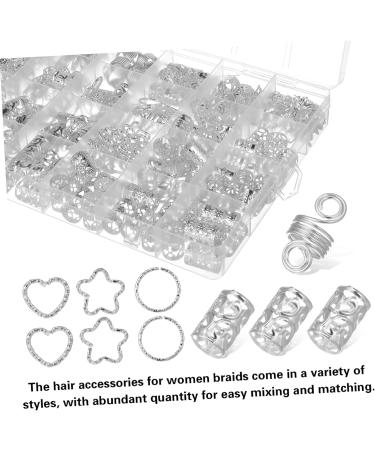 1 Box Braid Hair Accessories Dreadlock Accessories Beads for Hair Braids Hair Jewels Braiding Accessories Hair Jewelry Hair for Braids Braiding Hair Pendants Hair Beads Metal FRCOLOR - Buy Online on GoSupps.com