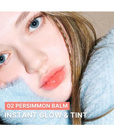 AOU Glowy Tint Balm - Tinted Lip Balm with Natural Gloss & Instant Hydration for Chapped Lips | 0.12oz (02 Persimmon) - International Shipping Available - Buy Online on GoSupps.com