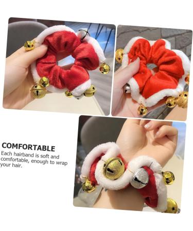 minkissy 1pc Christmas Hair Tie Santa Claus Ponytail Holder Xmas Hair Ropes Christmas Scrunchies Bobbles Scrunchies for Girls Decorative Rubber Band Miss Decorate Coral Fleece Cute - Buy Online on GoSupps.com