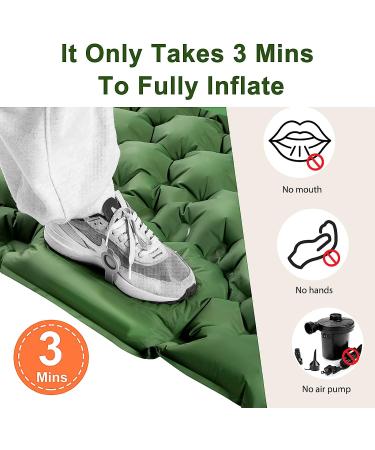 PTILOTD Double Sleeping Pad - Self Inflating Camping Mattress with Pillow - Ultralight & Waterproof for Backpacking, Hiking, Tent, Traveling - Buy Online on GoSupps.com