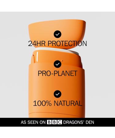Fussy - Natural Refillable Deodorant - Aluminium Free - 24 Hour Protection - Citrus Scent & Burnt Orange Case - Mandarin Grapefruit & Pepper - Vegan & Cruelty Free - 100% Natural & Effective - Buy Online on GoSupps.com
