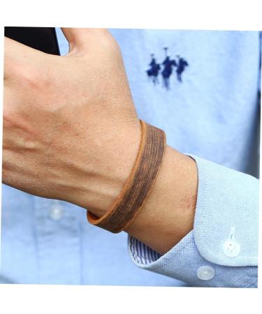 TEHAUX 4pcs Mens Braided Bracelets Woven Bracelets for Women Leather Cuff Bracelet Matching Bracelets for Couples Leather Bracelets for Women Wrist Chain Men and Women Wristband Universal Brown 1.6X23.5CM - Buy Online on GoSupps.com