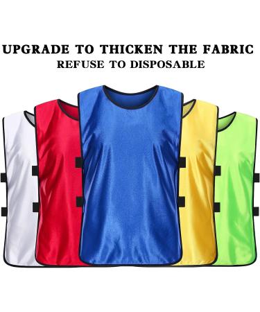 MTTYYD Scrimmage Vests - 12 Pack Youth/Adult White Soccer Practice Pinnies - Buy Online on GoSupps.com