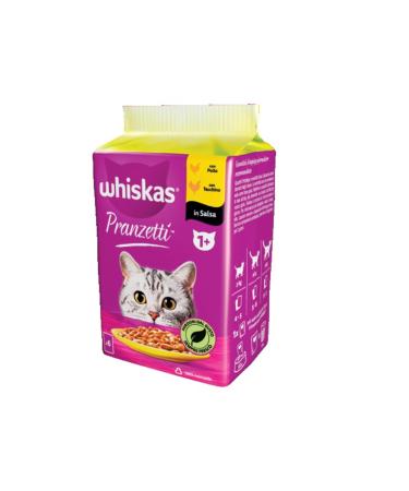Whiskas D jeuners Viandes Blanches 1+ Adulte Nourriture Humide pour Chat Lot de 6 sachets x 50 g