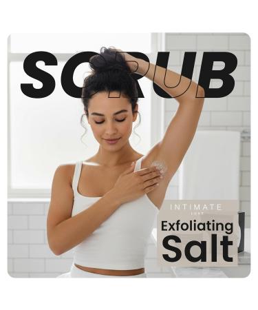 Intimate Luxe Ingrown Defense Scrub Exfoliating Salt Scrub for Bikini Line Underarms & Sensitive Areas Helps Reduce the Look of Ingrown Hair & Rough Texture 8.8 fl oz - Buy Online on GoSupps.com