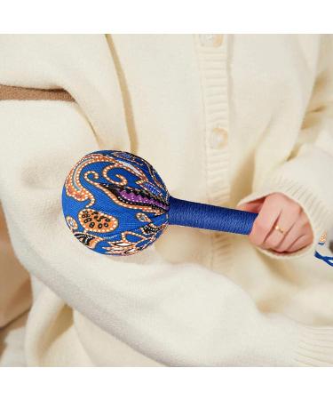 Massage Hammer Tool | Back & Body Pain Relief | Manual Wormwood Hand Massager - 26cm Blue - Buy Online on GoSupps.com