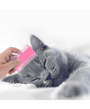 Molain Cat Dog Flea Comb Set - 4 Pieces Pink Grooming Tools & Tear Stain Removers for Pets - Buy Online on GoSupps.com