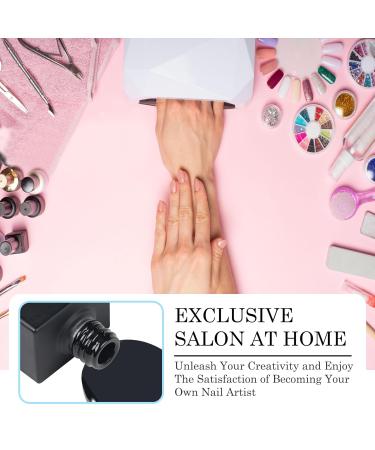 Carmu Gel Nail Polish - 15ml Pure Black Soak Off UV LED Cure for Long Lasting Manicure | Perfect Nail Art Gift for Women & Girls - Buy Online on GoSupps.com