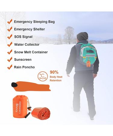 Wine Emergency Sleeping Ceilings | Waterproof Thermal Bivouac Sack for Camping & Hiking | Portable Survival Gear - Buy Online on GoSupps.com