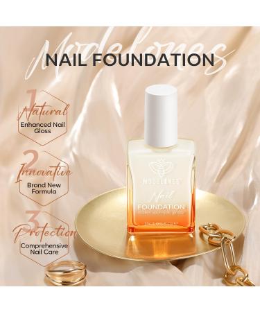 Modelones Nail Strengthener - Milky White Natural Concealer Foundation Polish for Damaged Nails | Air Dry Growth Polish & Imperfection Masking - 15ml Gift for Women - Buy Online on GoSupps.com