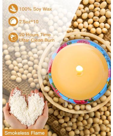 8-Piece Fragrance Candle Gift Set | Natural Soy Wax Aromatherapy | 20-Hour Burn Time | Perfect for Mother's Day Birthdays & Valentine's Day - Buy Online on GoSupps.com