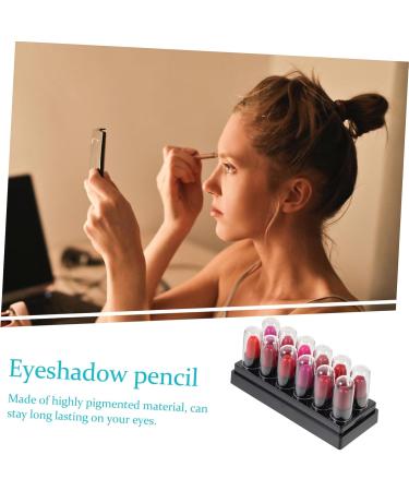 Mikinona 12pcs Eye Shadow Stick Suit Cosmetics Safe Eyeshadow Crayon Colorful Eyeshadow Crayon Lipstick Major - Buy Online on GoSupps.com