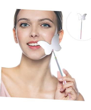 Angoily Inspection Mirror Mirrors Rectangular Mirror Eyelash Beauty Salon Tool Stainless Steel Magnifier 18X6.5X0.5CM Colorful - Buy Online on GoSupps.com