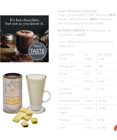 Whittard of Chelsea Luxury Hot Chocolate 3 x 350g - Rich and Decadent Cocoa Mix - Buy Online on GoSupps.com