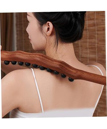 Massage Sticks | Wooden 3-Row Tool with 31 Beads for Muscle Relaxation | International Shipping - Buy Online on GoSupps.com