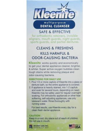 Kleenite Dental Cleanser Fresh Mint 9 oz - Keep Your Dentures Clean and Fresh - Buy Online on GoSupps.com