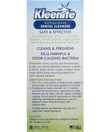 Kleenite Dental Cleanser Fresh Mint 9 oz - Effective Denture Cleaning Solution - Buy Online on GoSupps.com