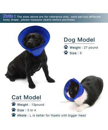 Breathable Mesh Elizabethan Collar Size 6 Blue - Adjustable E-collar for Dogs, Cats, Rabbit - Quicker Healing, Anti-Bite/Lick - Easy Eat/Drink - Buy Online on GoSupps.com
