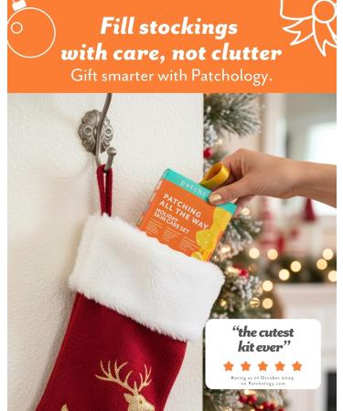 Patchology Patching All The Way Gift Set Hydrating Under Eye Masks with Collagen Retinol Hyaluronic Acid Christmas Gift & Beauty Stocking Stuffer for Puffy Eyes 5-Pair Sampler (Limited Edition) - Buy Online on GoSupps.com