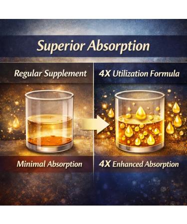 High-Potency CoQ10 200mg + Omega-3 200mg Supplement 4X Absorption Dual-Action Formula for Heart & Brain Support Cognitive Function Cellular Energy & Daily Wellness 30 Day Supply - Buy Online on GoSupps.com