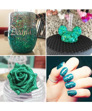 Besharppin 8 Boxes Glitters Sequins for Body Face Hair Makeup Nail Art - Green and Blue - Buy Online on GoSupps.com