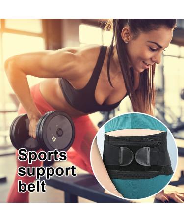 Lower Back Brace - Adjustable Lumbar Support for Pain Relief | Breathable Support Belt for Men & Women - Ideal for Home & Work - Buy Online on GoSupps.com