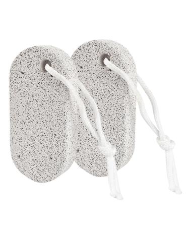 Pierre ponce - 2 pi ces exfoliant naturel r sistant - Supprime la duret des talons | Pour les pieds | pour enlever la peau morte | Mains | Coudes | Paumes | Soins Du Corps Femme Homme |