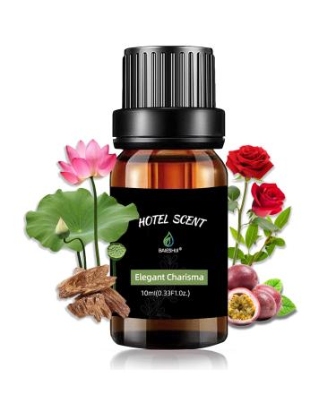 Hotel Scents Elegant Charisma 10ML Essential Oil Inspired by Shangri-La Hotel Hotel Collection Diffuser Oil with Cedarwood and Sandalwood Luxury Home Aromatherapy Fragrances Oil